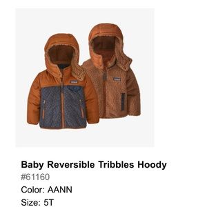 Kids Patagonia - Reversible Tribbles Hoody 5t